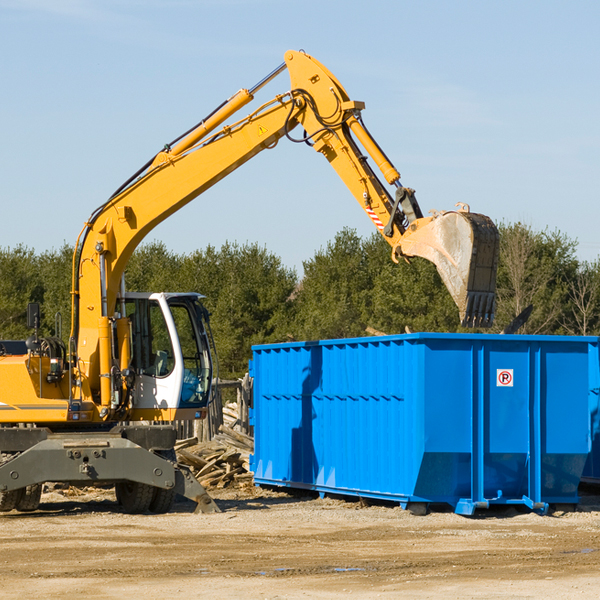 can i choose the location where the residential dumpster will be placed in Winsted CT